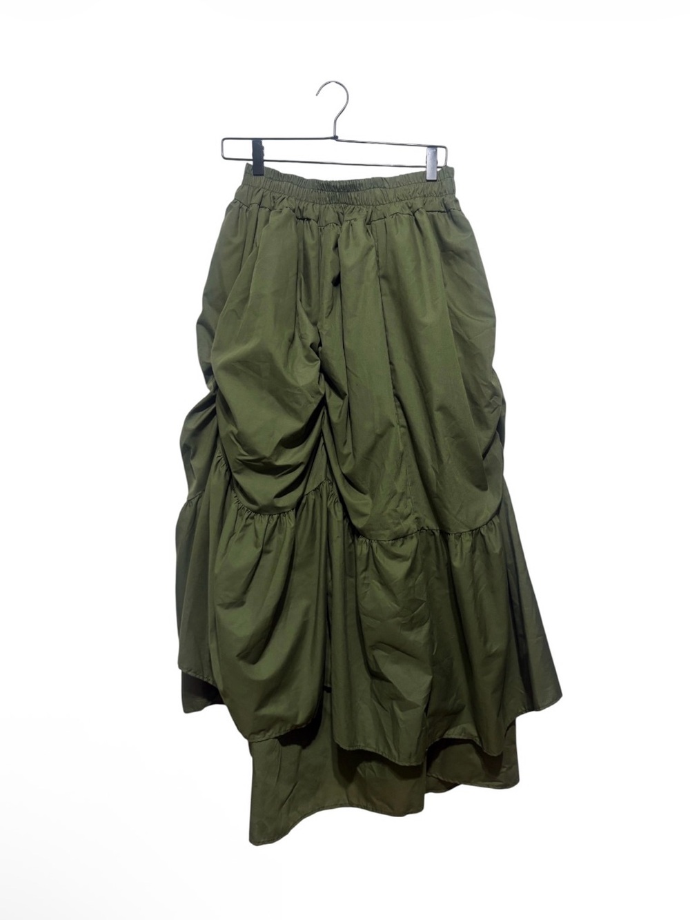 Cykxtees NYC asymmetric bubble/parachute maxi skirt